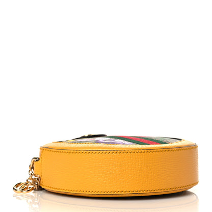 Gucci GG Supreme Monogram Flora Web Mini Ophidia Round Shoulder Bag Beige Multicolor Crop 4 of 11