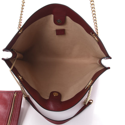 Gucci Calfskin Large Rajah Chain Tote Romantic Cherry 5 of 9