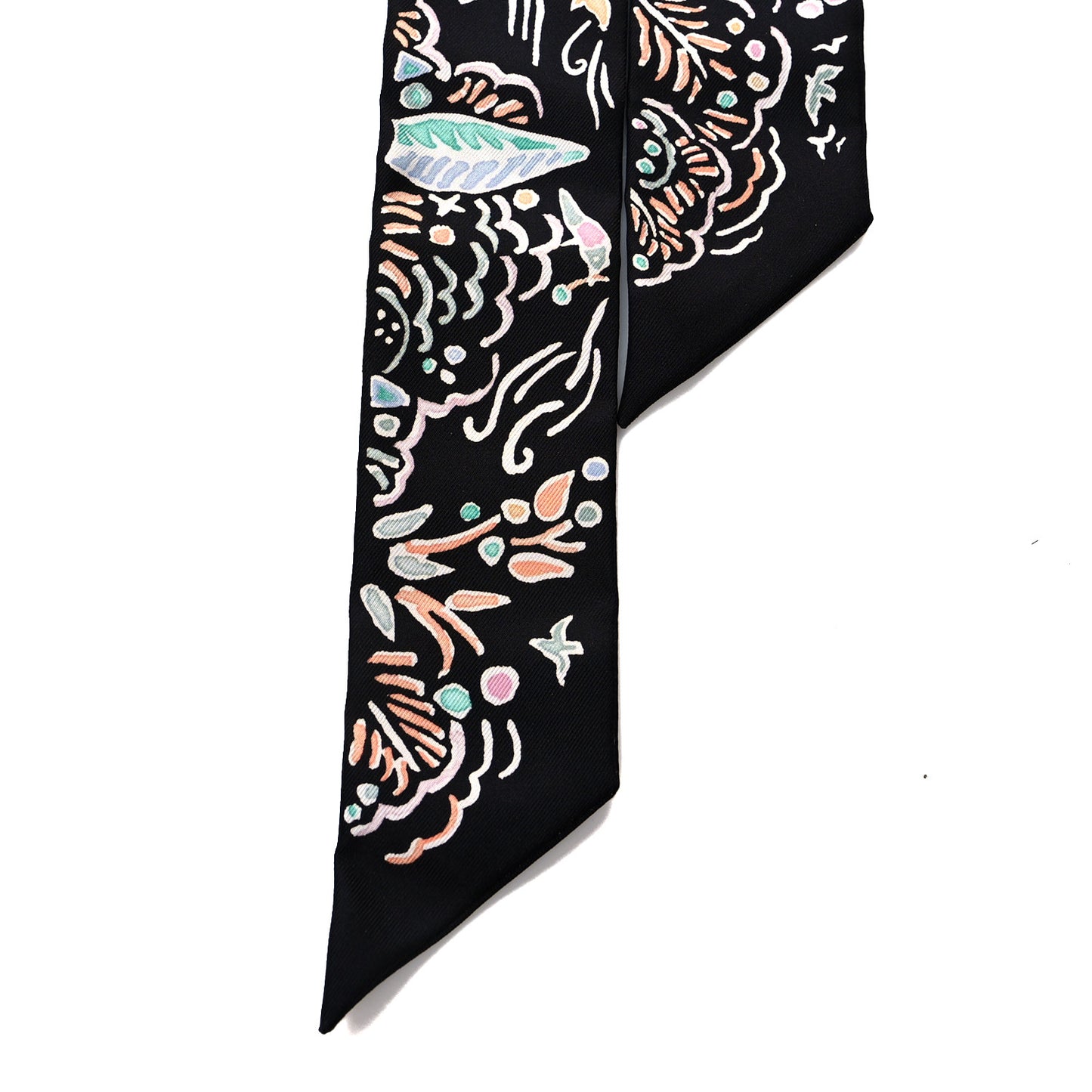 Silk Isola Di Primavera Twilly Black Vert Rose