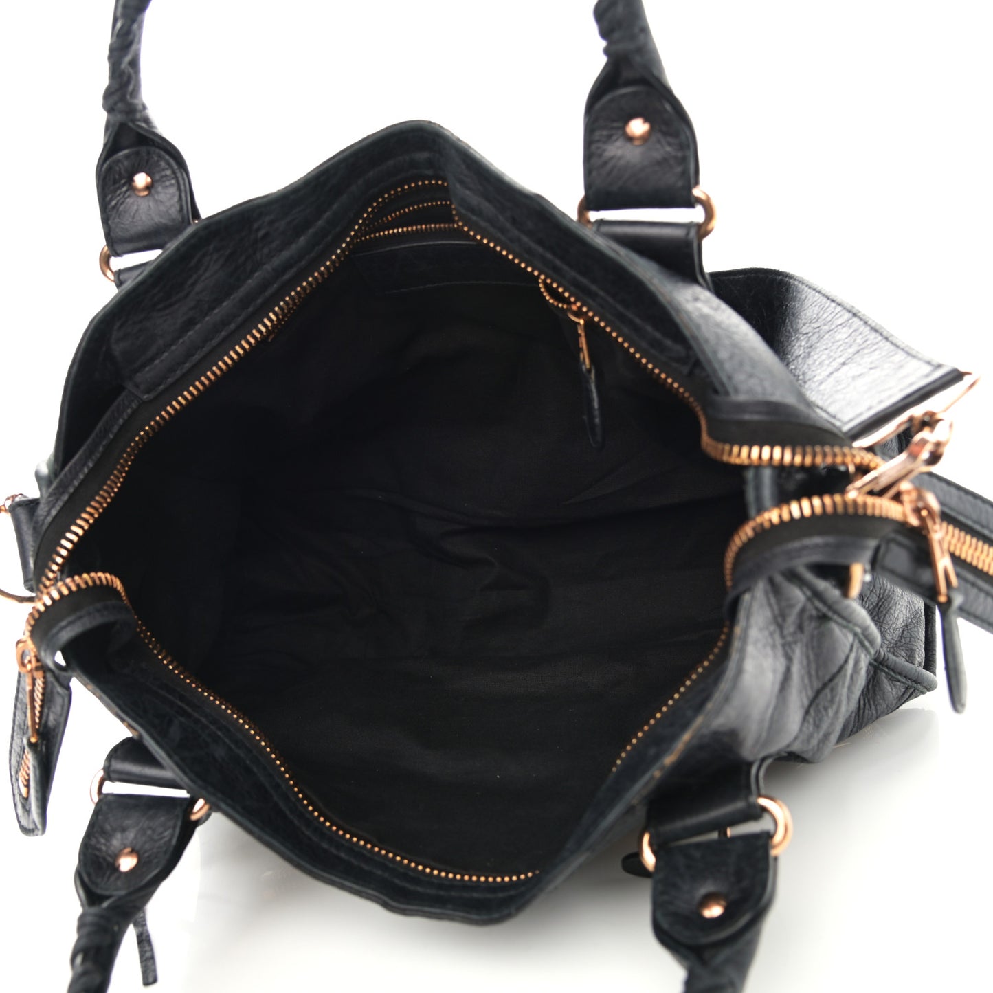 Agneau Giant 21 Rose Gold Hardware City Black
