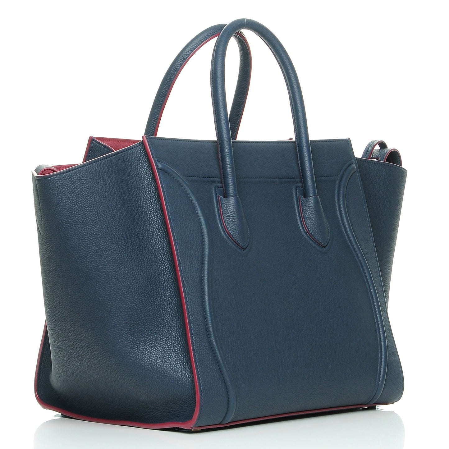Baby Grained Calfskin Medium Phantom Luggage Steel Blue