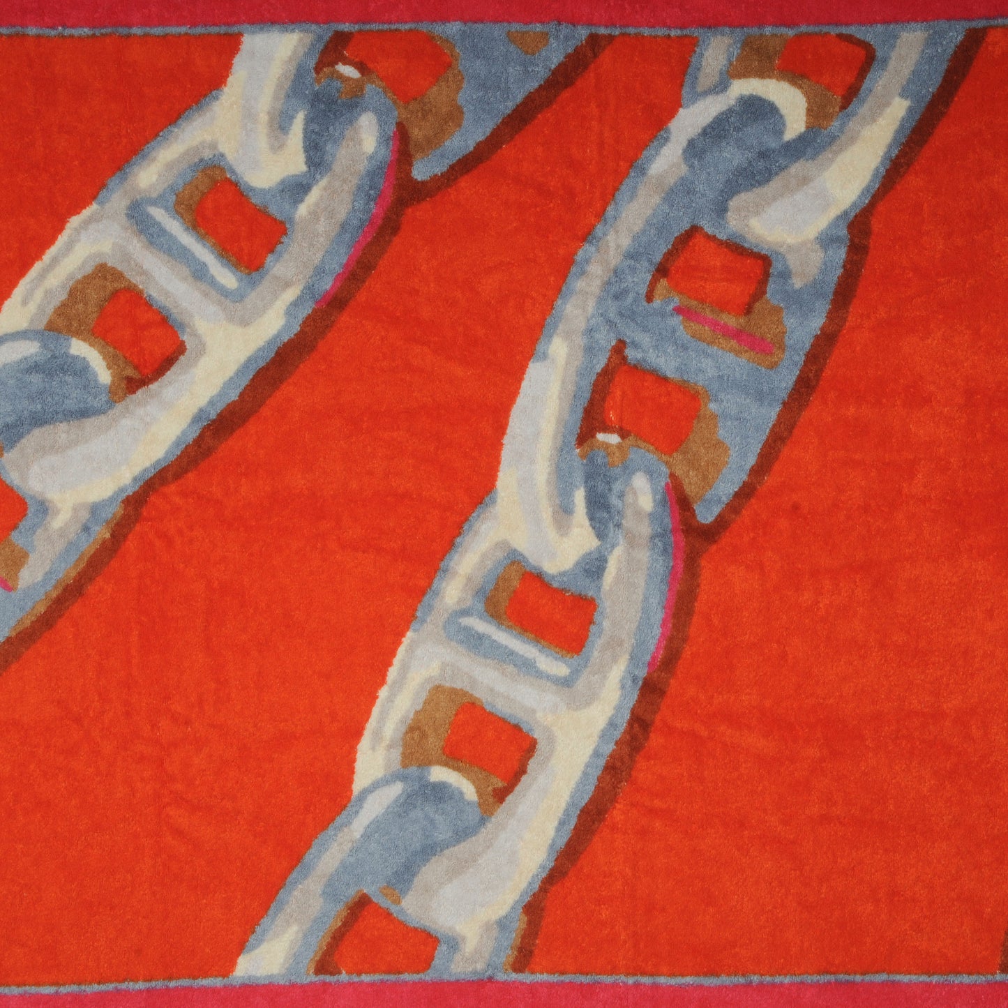 Terry Cotton Chaine D'Ancre Printed Beach Towel