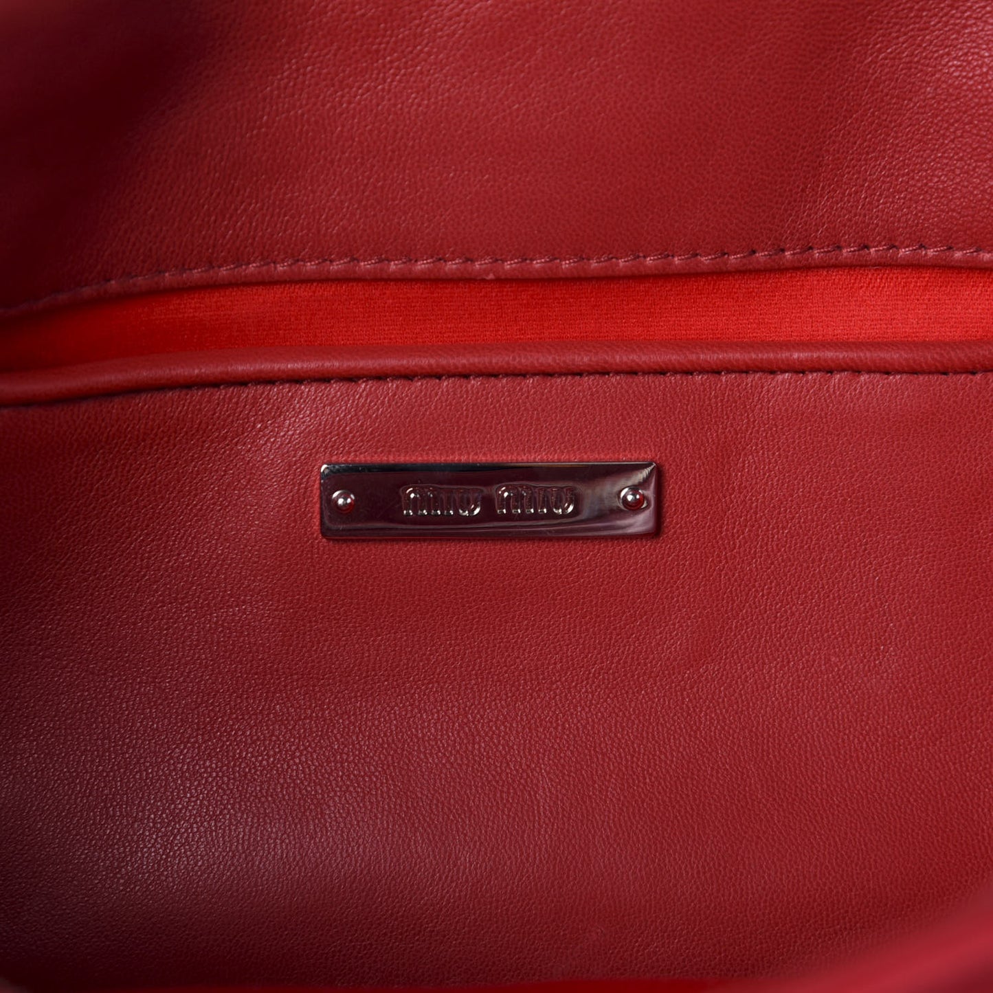 Faille Matelasse Crystal Flap Clutch Fuoco