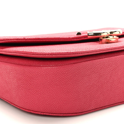Chanel Grained Calfskin Quilted Medium Cuba Top Handle Flap Pink 8 of 9
