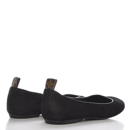 Louis Vuitton Suede Uniformes Ballet Flats 37 Black 4 of 11