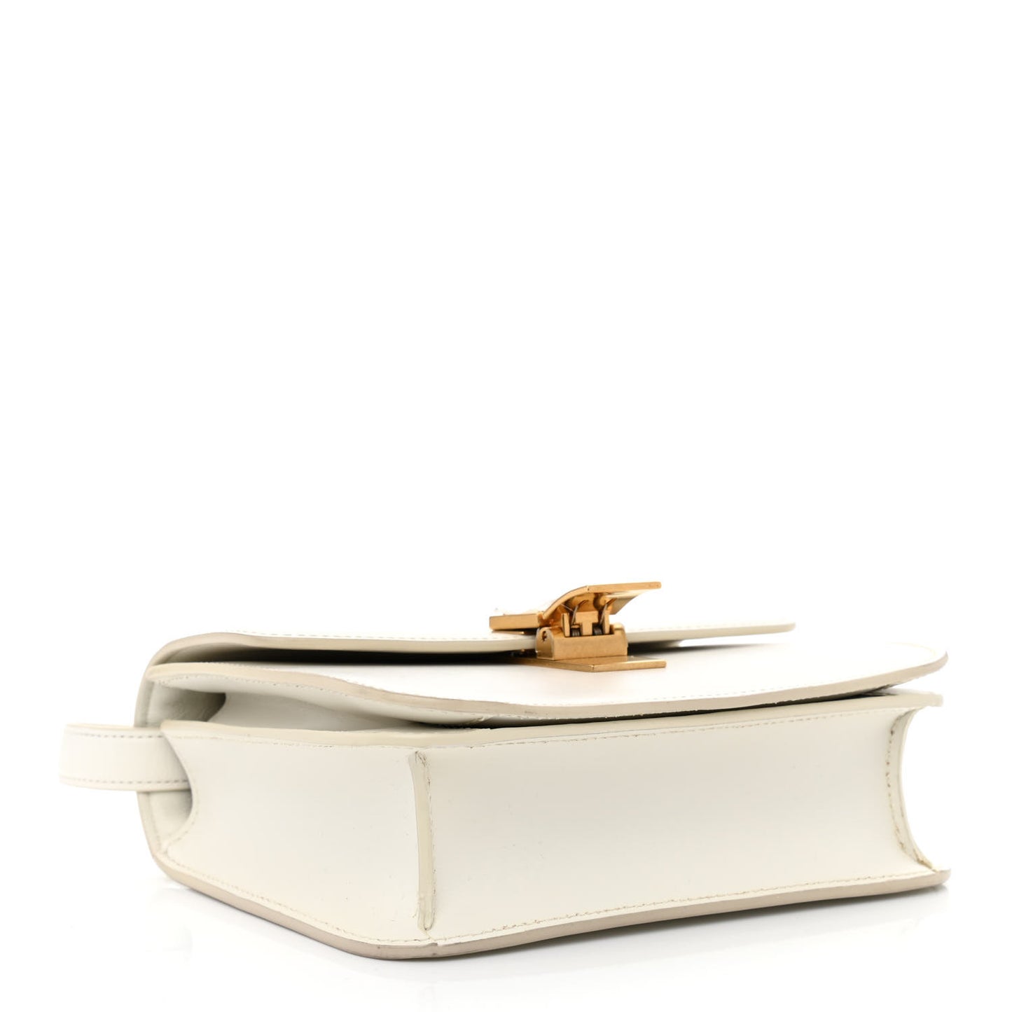 Box Calfskin Teen Classic Box Flap Bag White