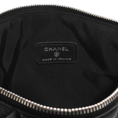 Chanel Lambskin Quilted Medium Cosmetic Case Black 5 of 7