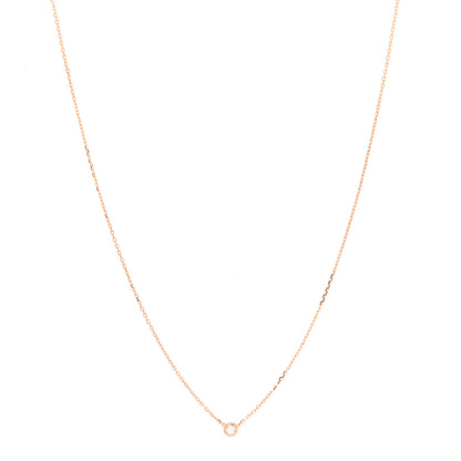 Cartier 18K Pink Gold Diamond XS D'Amour Pendant Necklace 1 of 6