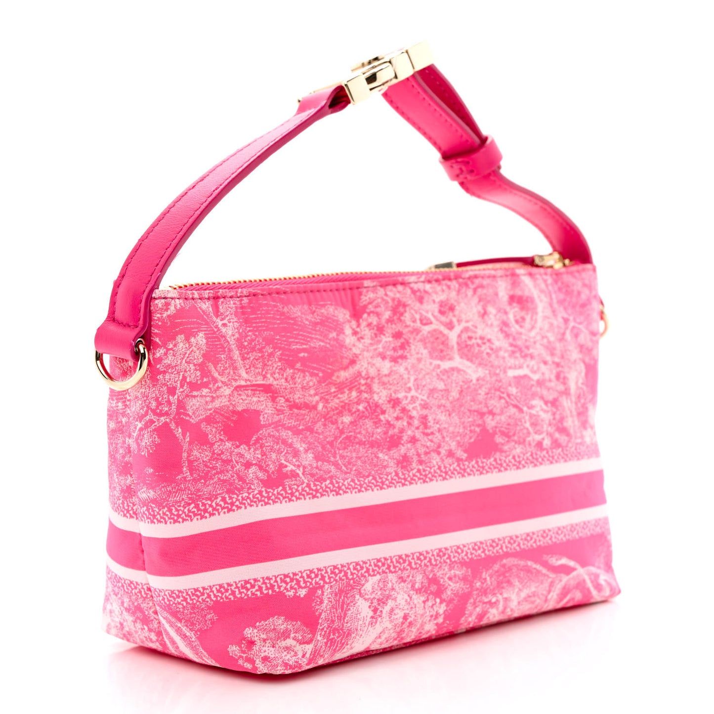 Canvas De Jouy Diortravel Nomad Pouch Pink