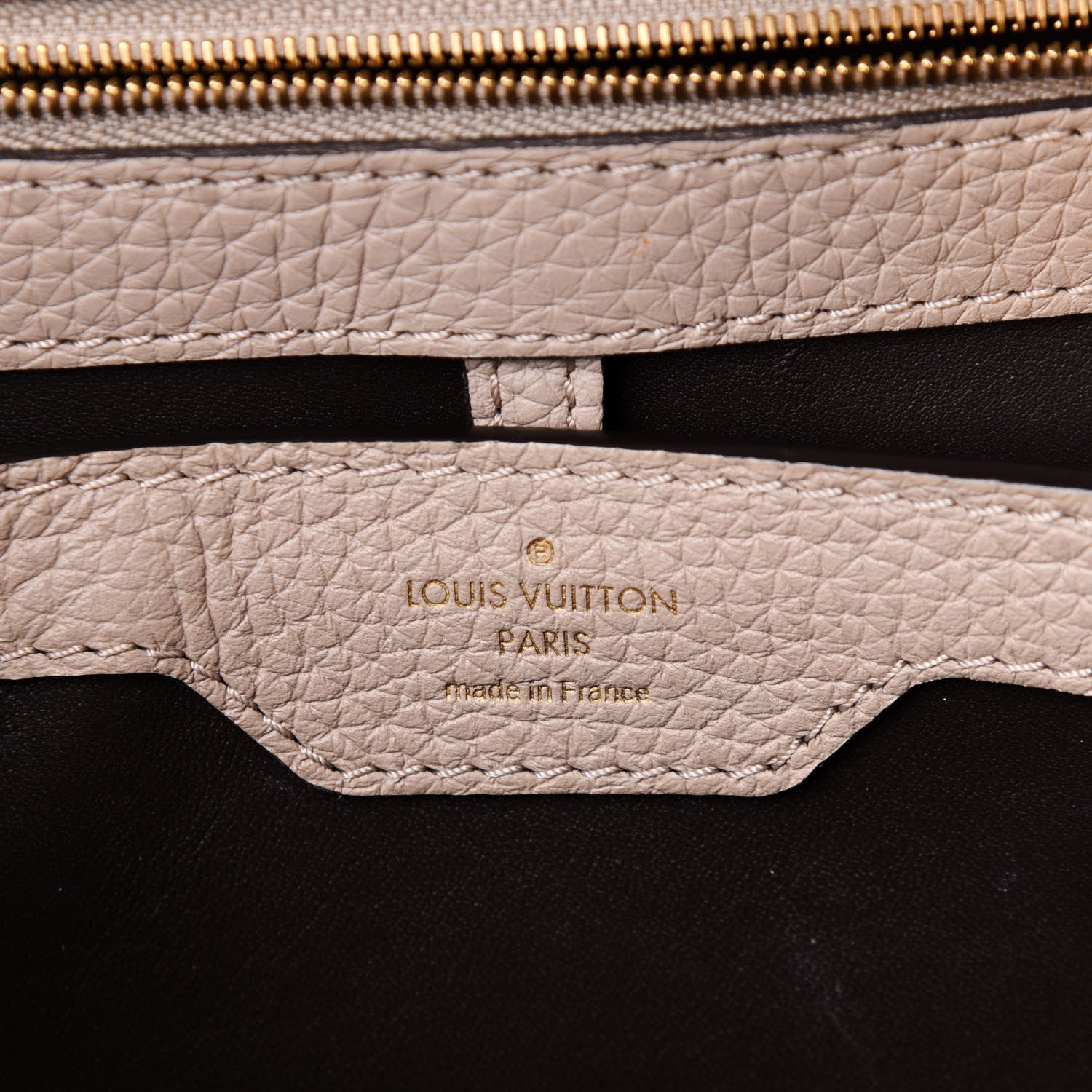 Louis Vuitton Taurillon Capucines BB Galet 6 of 10