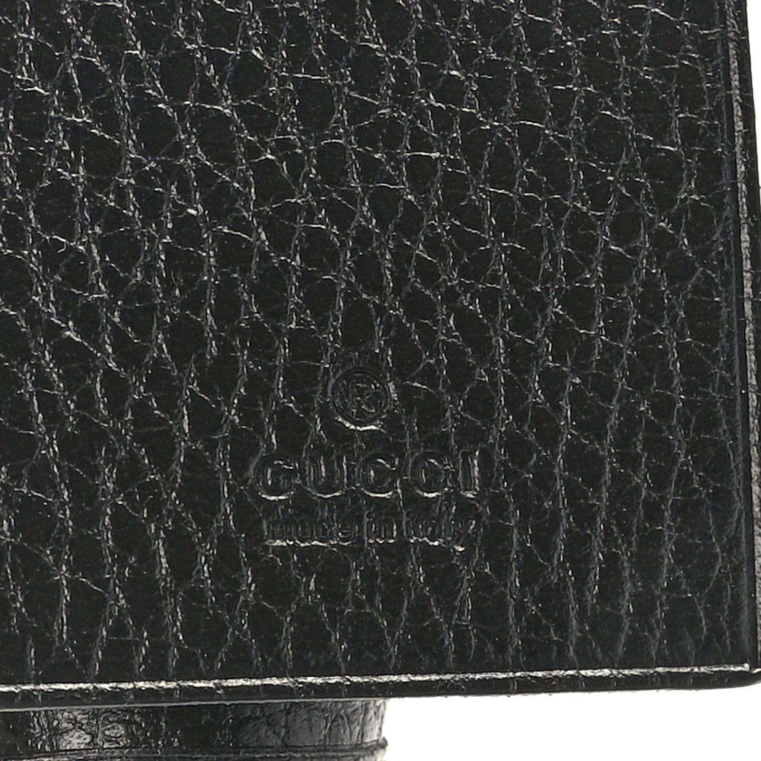 Gucci Pebbled Calfskin GG Marmont 6 Key Holder Black 6 of 6