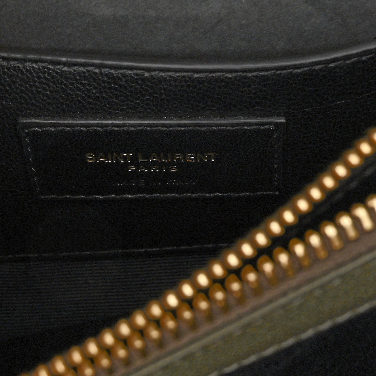 Sheepskin Matelasse Chevron Monogram Medium College Bag Military Olive