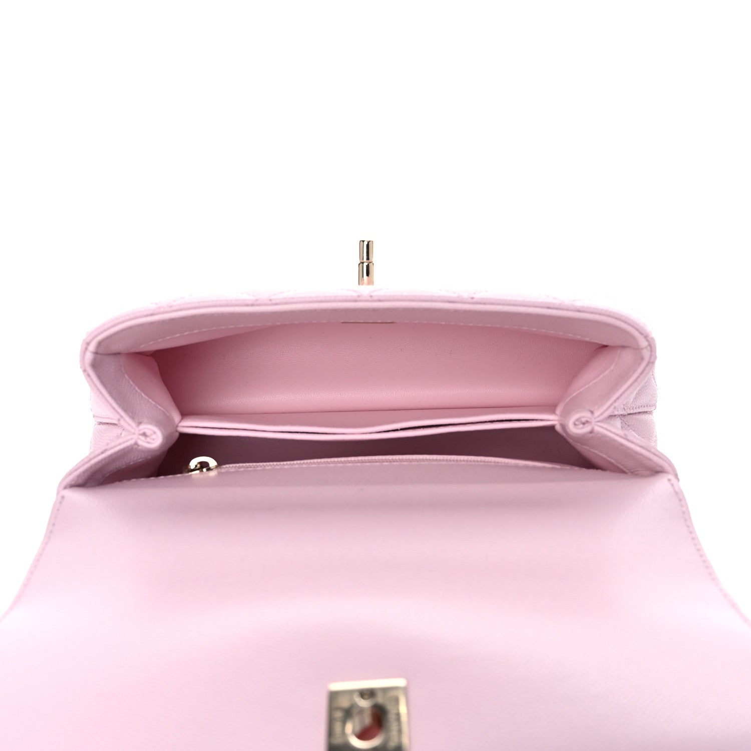 Chanel Caviar Quilted Mini Coco Handle Flap Light Pink 4 of 9