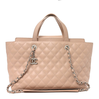 Chanel Calfskin Quilted Large Shopping Tote Light Pink 1 of 10