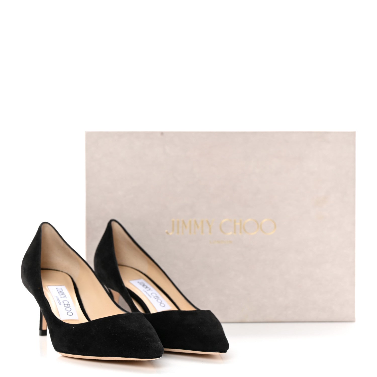Jimmy Choo Suede Pumps 35.5 Black 12 of 12