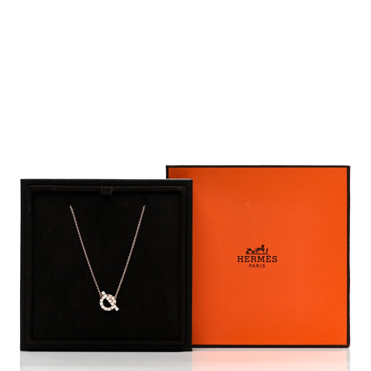 18K Rose Gold Diamond Finesse Pendant Necklace