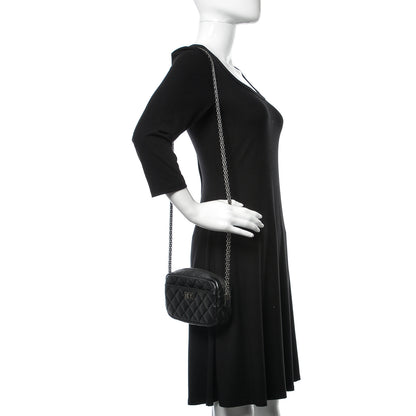 Chanel Aged Calfskin Quilted Mini Reissue Camera Case Black 3 of 11