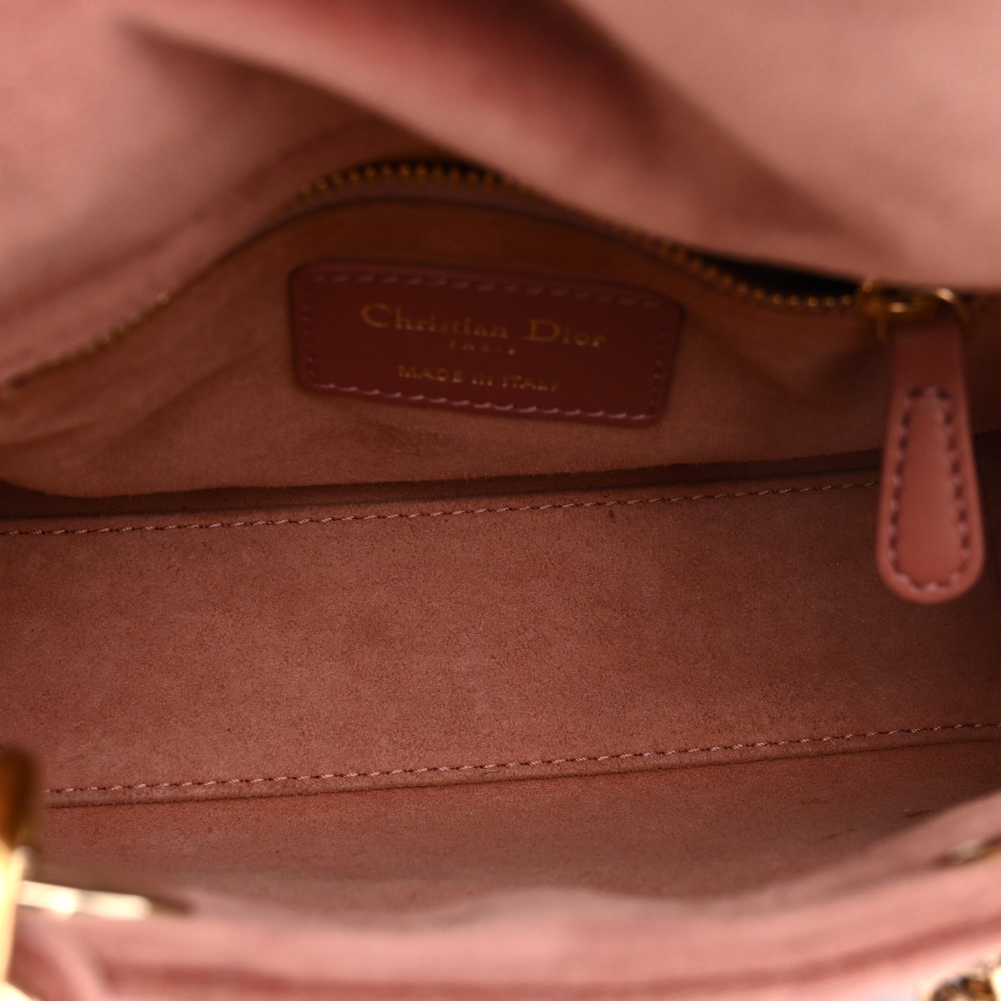 Velvet Mini Lady Dior Pink