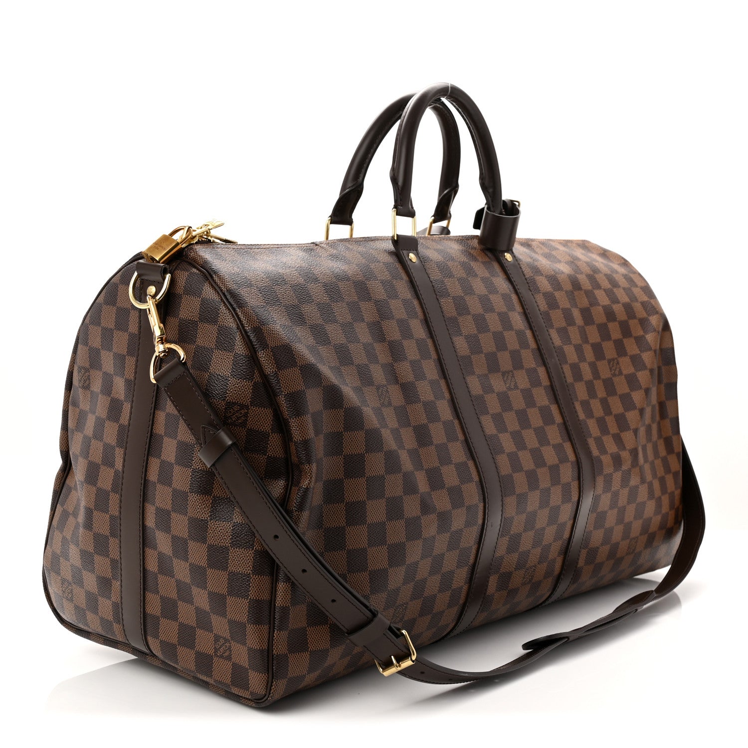 Louis Vuitton Damier Ebene Keepall Bandouliere 55 2 of 9