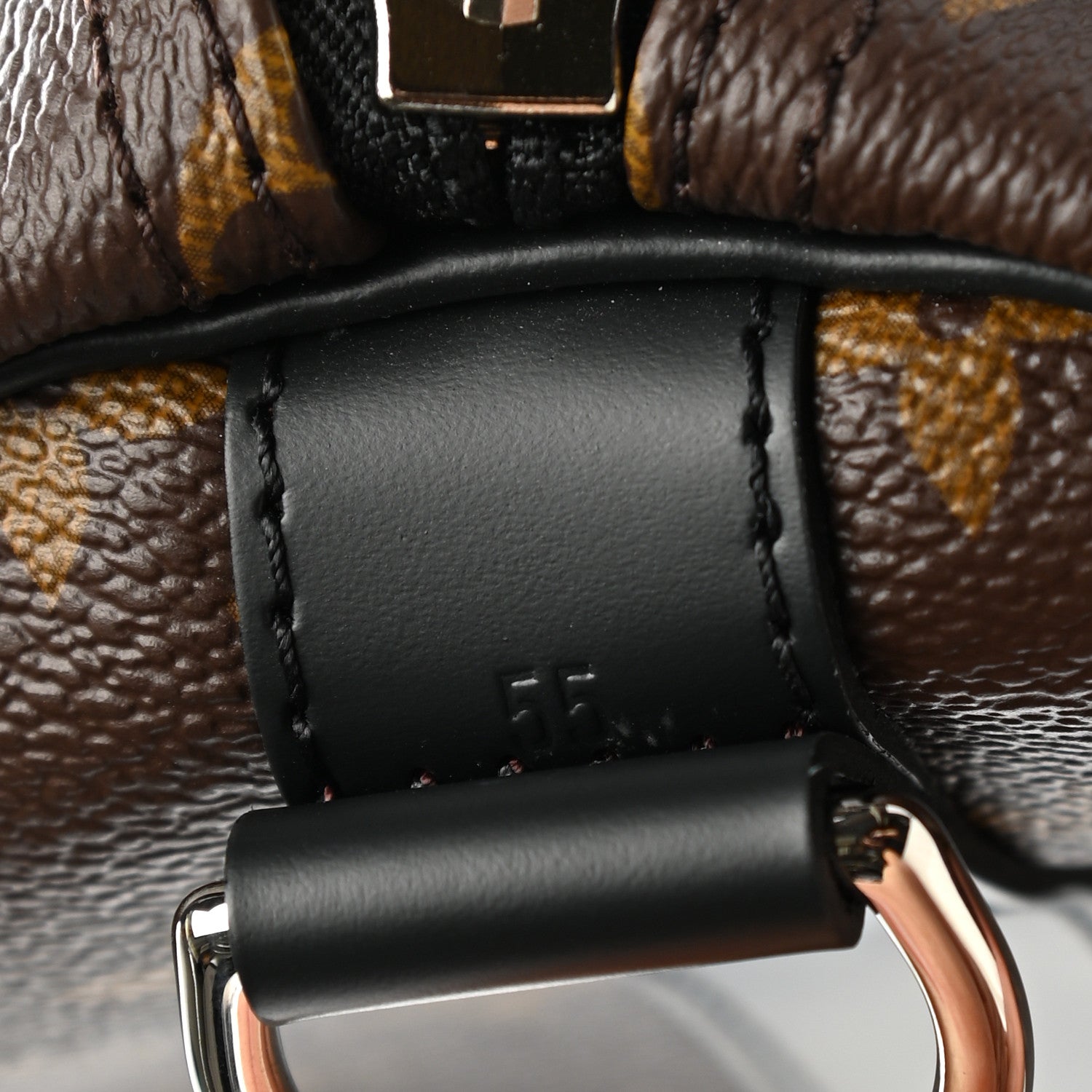 Louis Vuitton Monogram Macassar Keepall Bandouliere 55 7 of 10