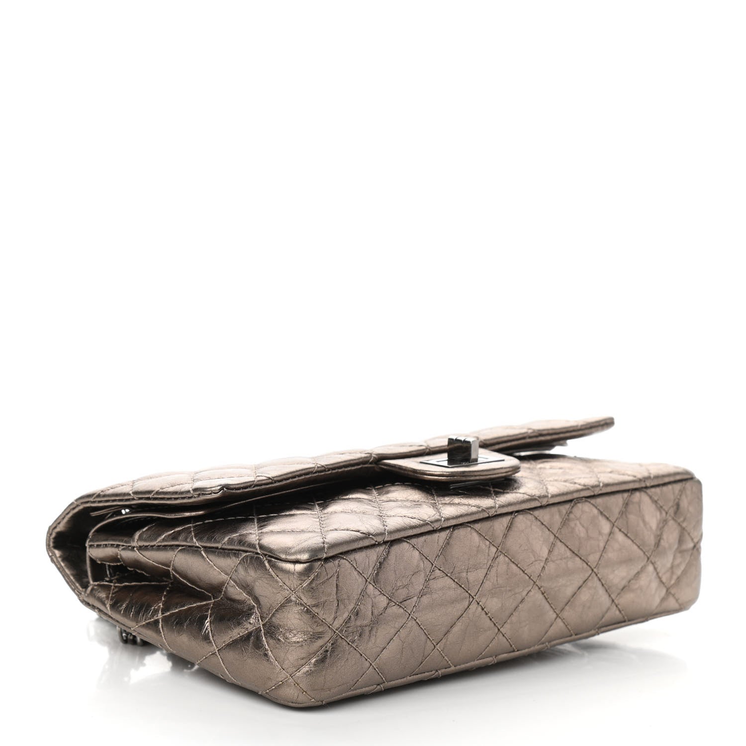 Chanel Metallic Aged Calfskin Quilted 2.55 Reissue 226 Flap Pewter 5 of 20
