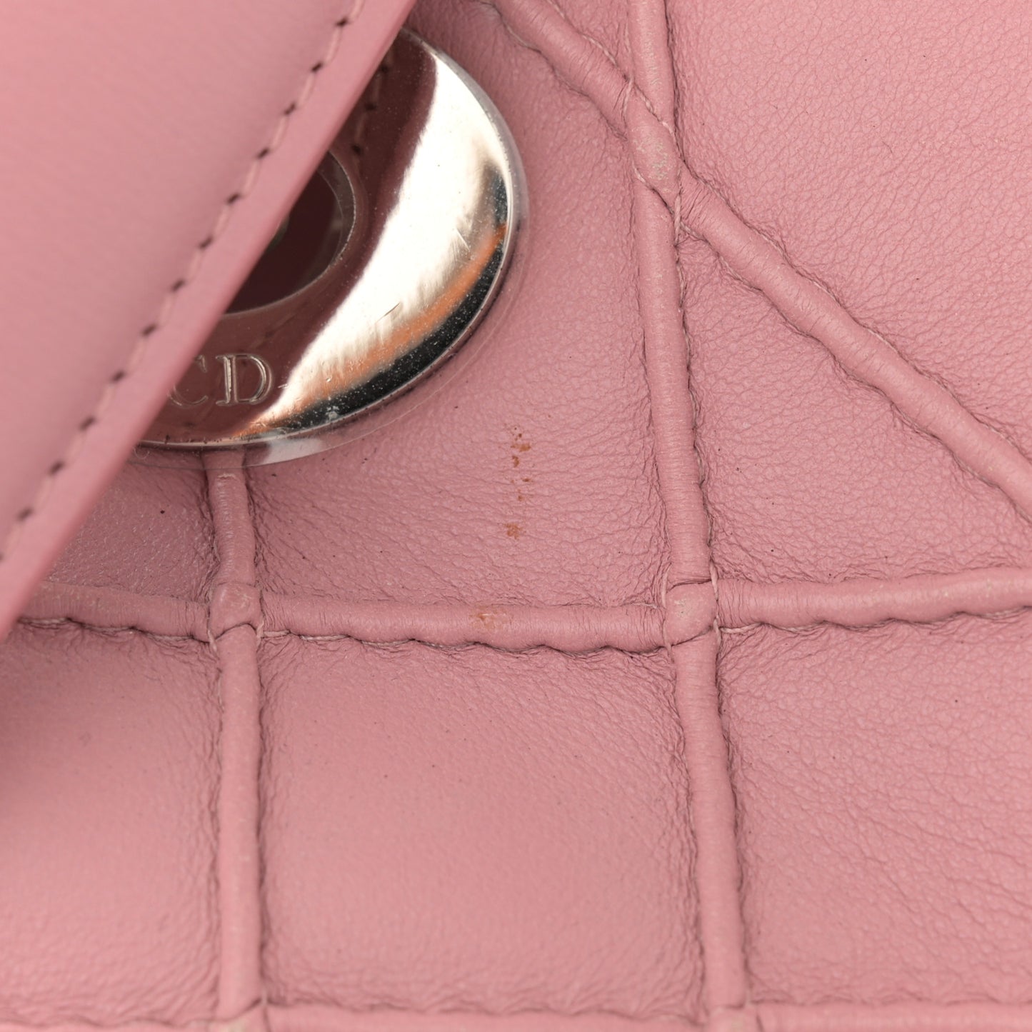 Lambskin Cannage Granville Polochon Light Pink