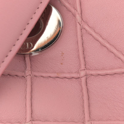 Christian Dior Lambskin Cannage Granville Polochon Light Pink 12 of 15