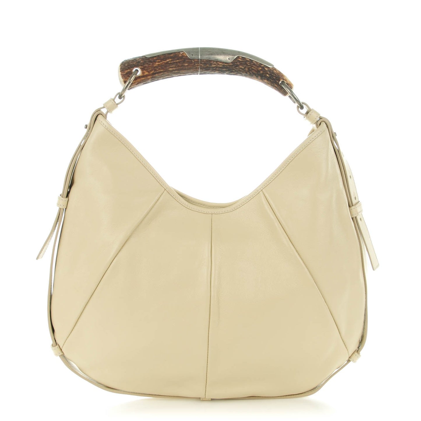 Calfskin Mombasa Horn Hobo Off White