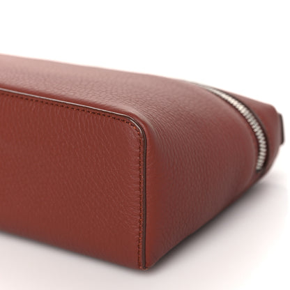 Loro Piana Grained Calfskin L19 Extra Pocket Pouch Kummel 9 of 9