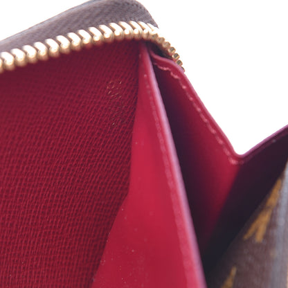 Louis Vuitton Monogram Clemence Wallet Fuchsia 7 of 9