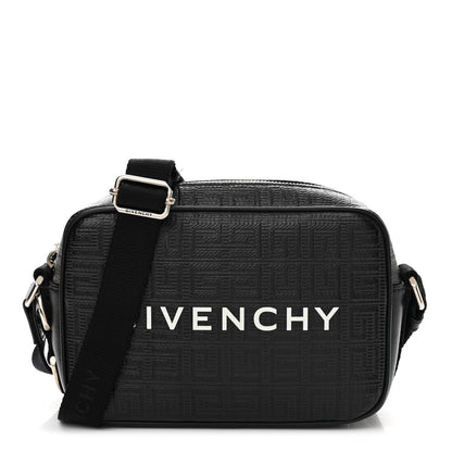 Givenchy Coated Canvas Logo Embossed G Essentials Camera Bag Black 1 of 12
