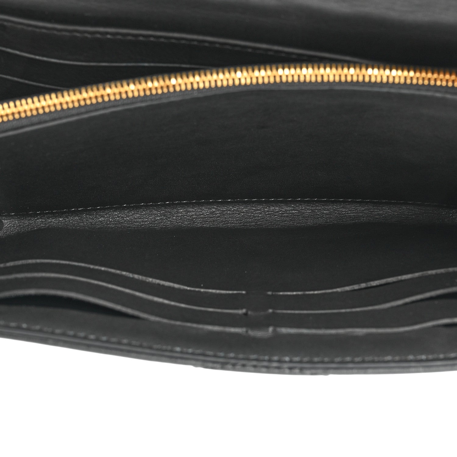 Louis Vuitton Calfskin Love Lock New Wave Long Wallet Black 5 of 10