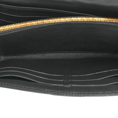 Louis Vuitton Calfskin Love Lock New Wave Long Wallet Black 5 of 10