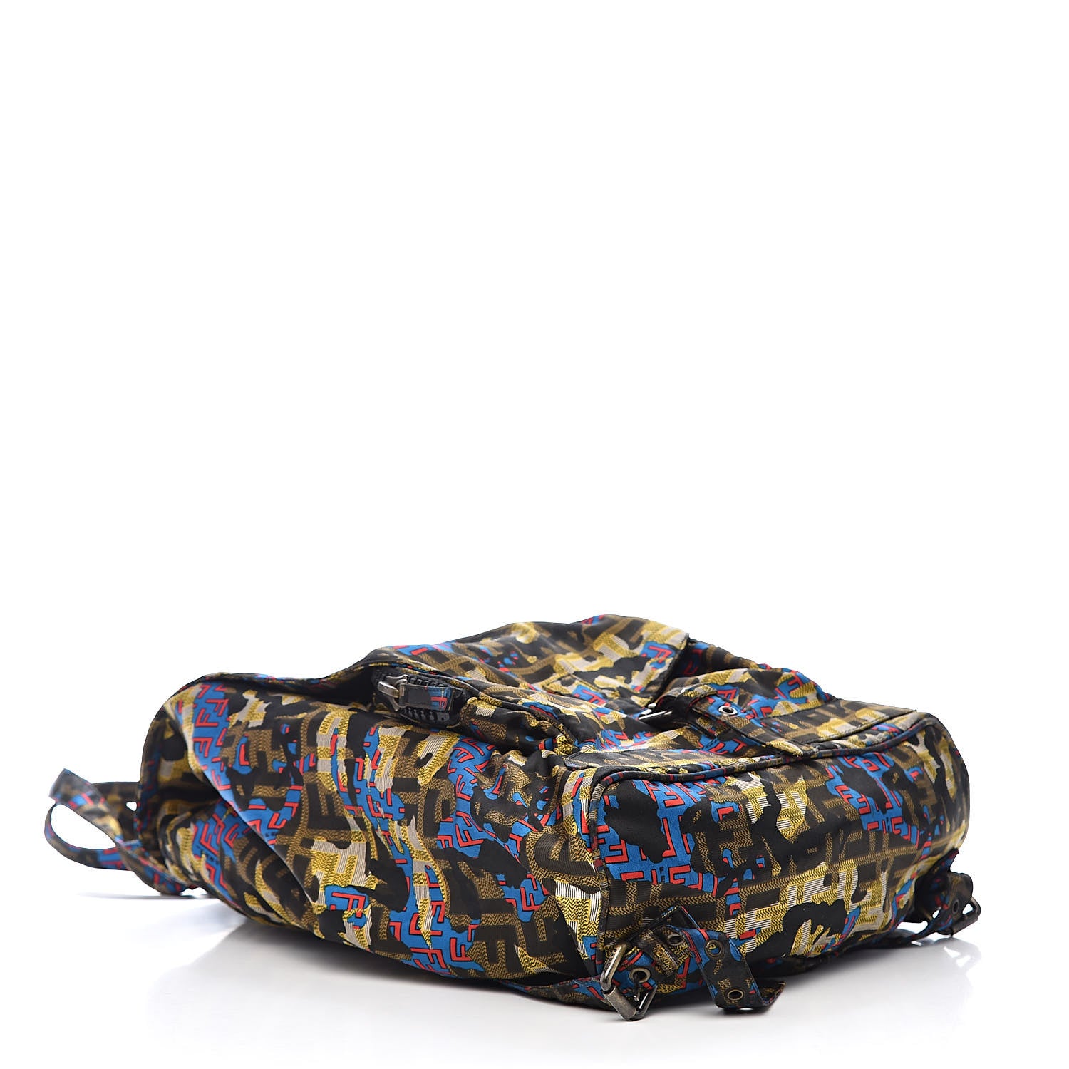 Fendi Nylon Vitello FF Print Backpack Multicolor 4 of 10