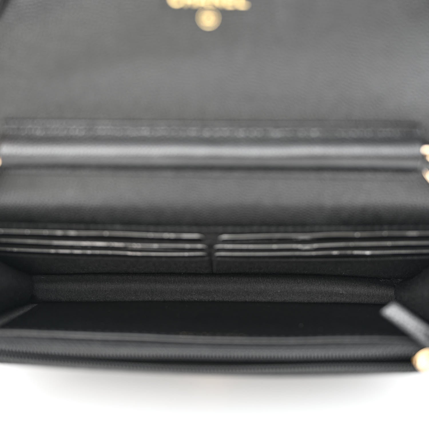 Chanel Caviar Quilted French New Wave Chain CC Wallet On Chain WOC Black 5 of 13