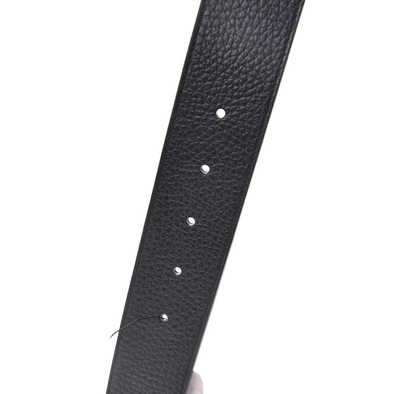 Gucci Dollar Calfskin 1973 Reversible Belt 90 36 Black Mineral Blue 4 of 6