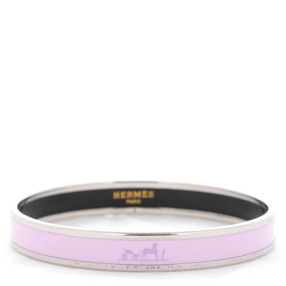 Hermes Enamel Printed Narrow Caleche Bracelet 65 1 of 4