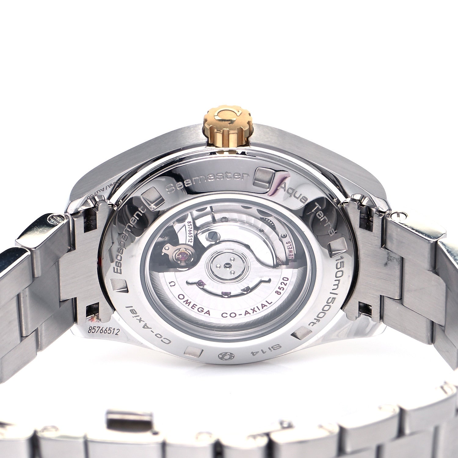 Omega Stainless Steel 18K Yellow Gold 34mm Seamaster Aqua Terra Automatic Watch Black 231.20.34.20.01.004 4 of 5
