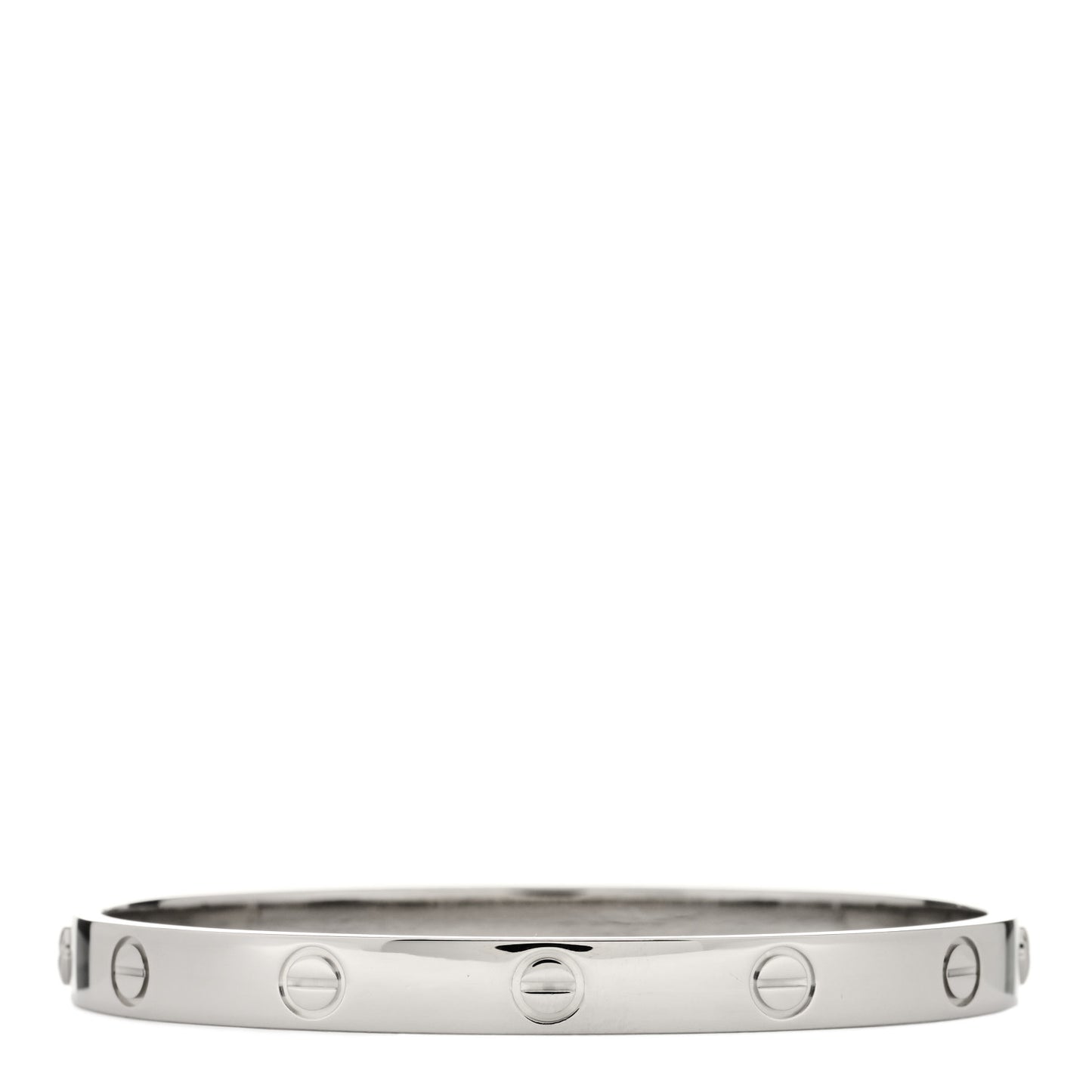 18K White Gold LOVE Bracelet 17
