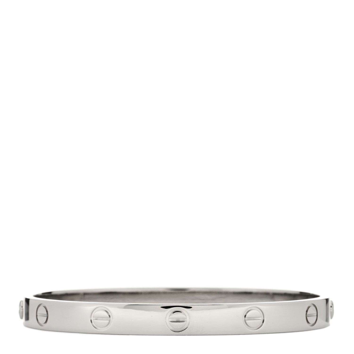 Cartier 18K White Gold LOVE Bracelet 17 2 of 4