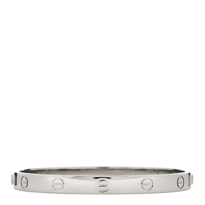 Cartier 18K White Gold LOVE Bracelet 17 2 of 4