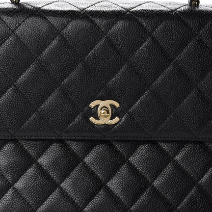 Chanel Caviar Quilted Jumbo Kelly Flap Black 10 of 10