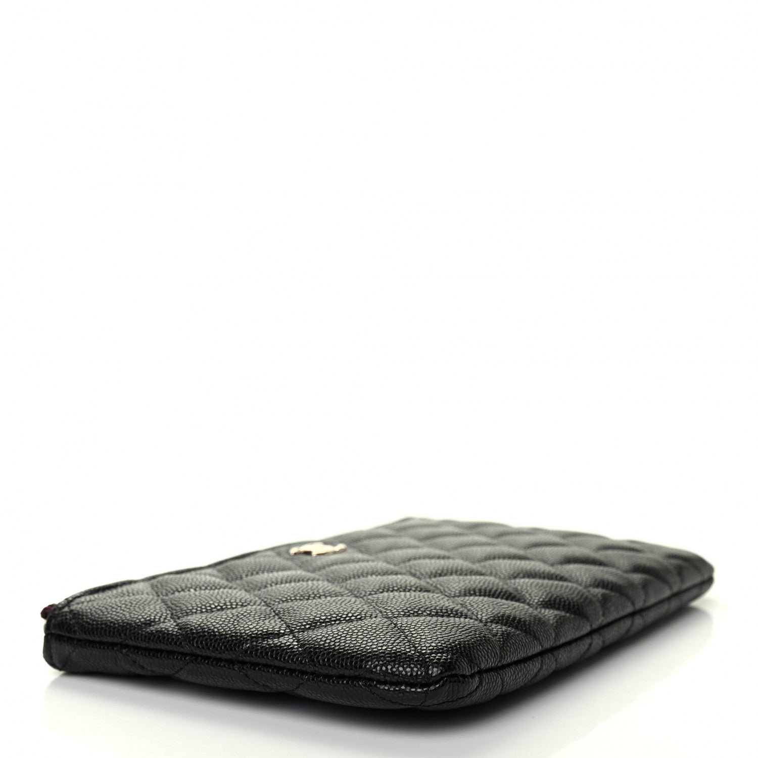 Chanel Caviar Quilted Cosmetic Case Black 3 of 4