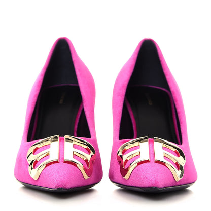 Balenciaga Velvet De Soie Pumps 38.5 Rose Fuchsia 2 of 10