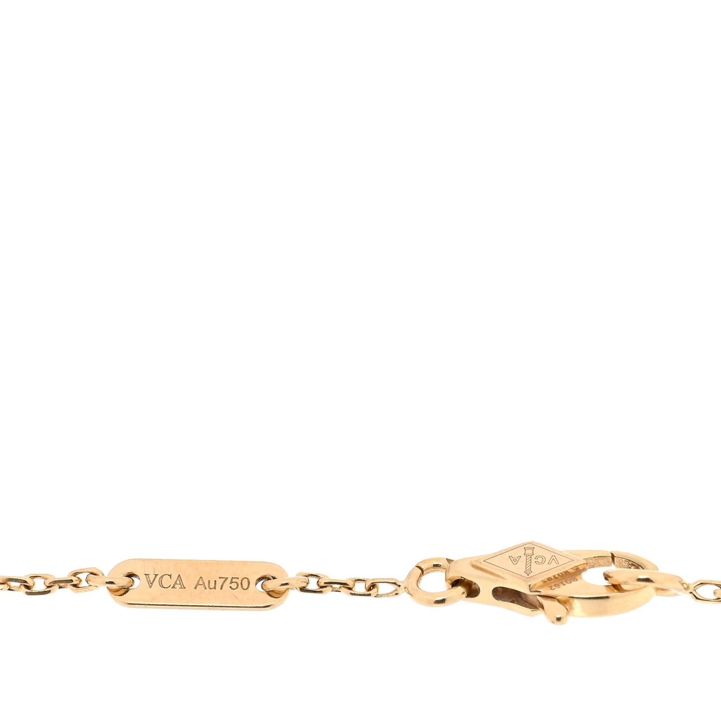 18K Yellow Gold Mother of Pearl Sweet Alhambra Bracelet