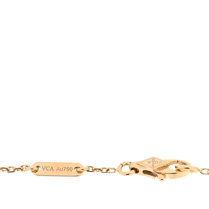 Van Cleef & Arpels 18K Yellow Gold Mother of Pearl Sweet Alhambra Bracelet 3 of 4