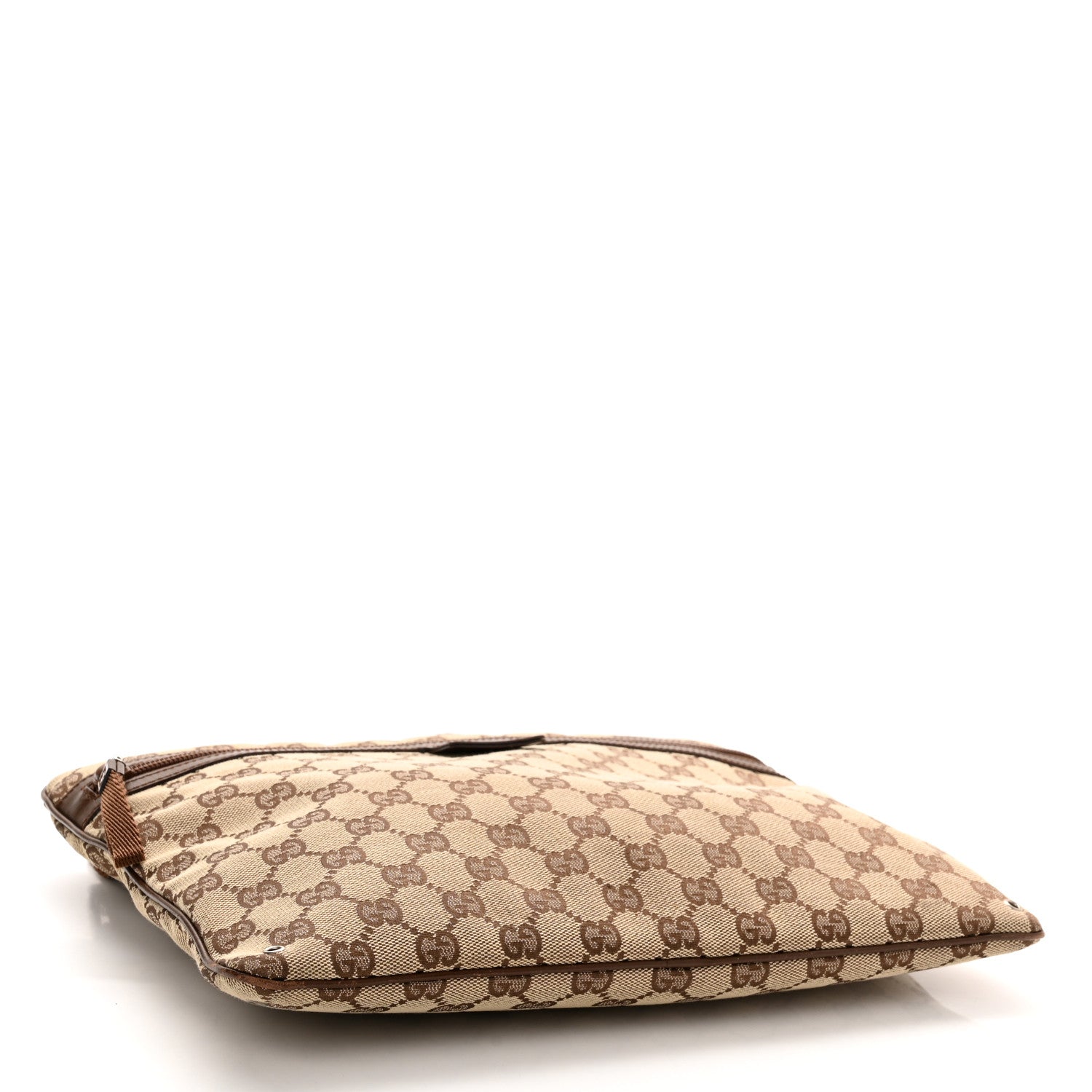 Gucci Monogram Flat Messenger Bag Dark Brown 4 of 11