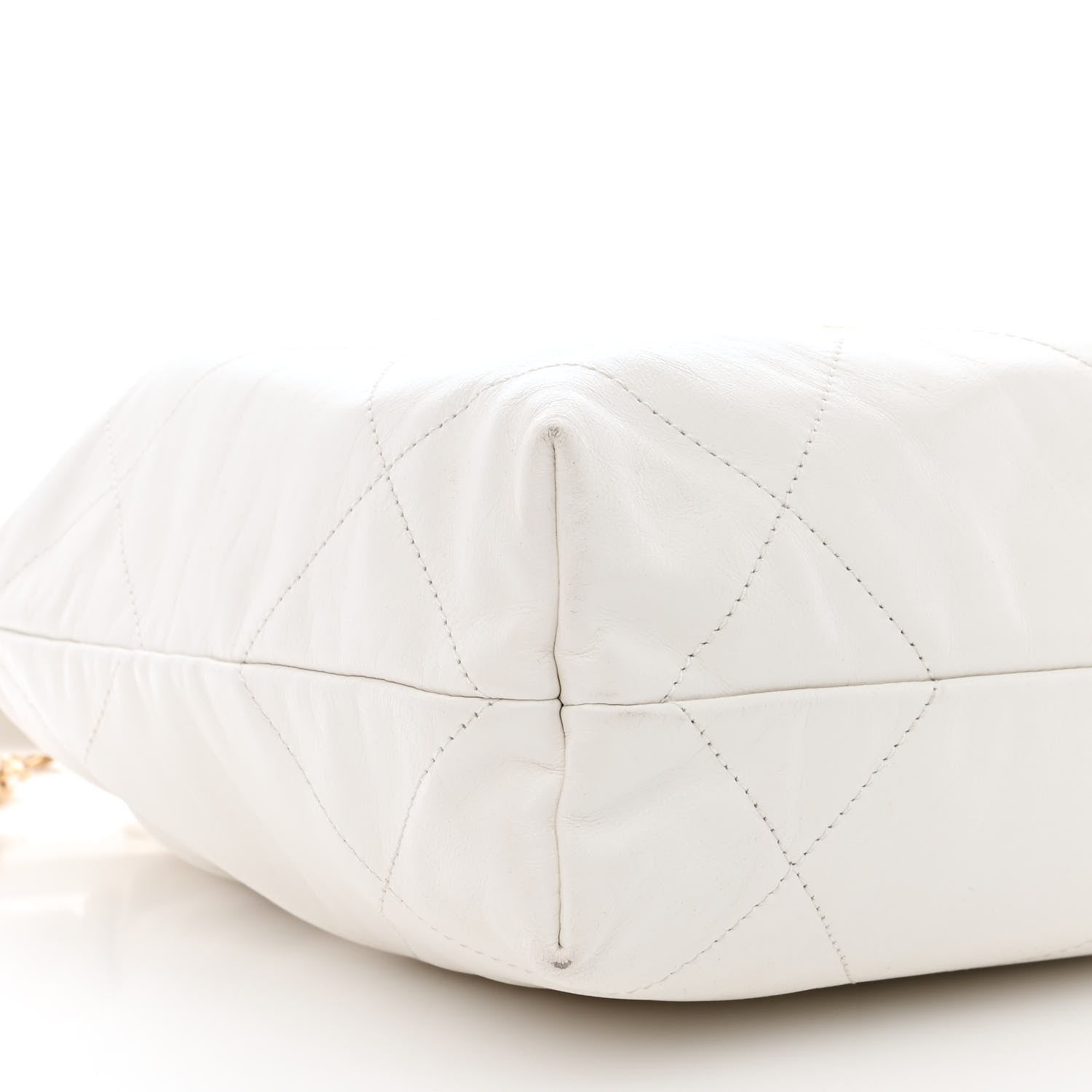 Chanel Shiny Calfskin Quilted Small Chanel 22 White 12 of 13