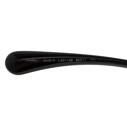 Chanel Acetate Polarized Butterfly Signature CC Sunglasses 5429-A Black 5 of 7