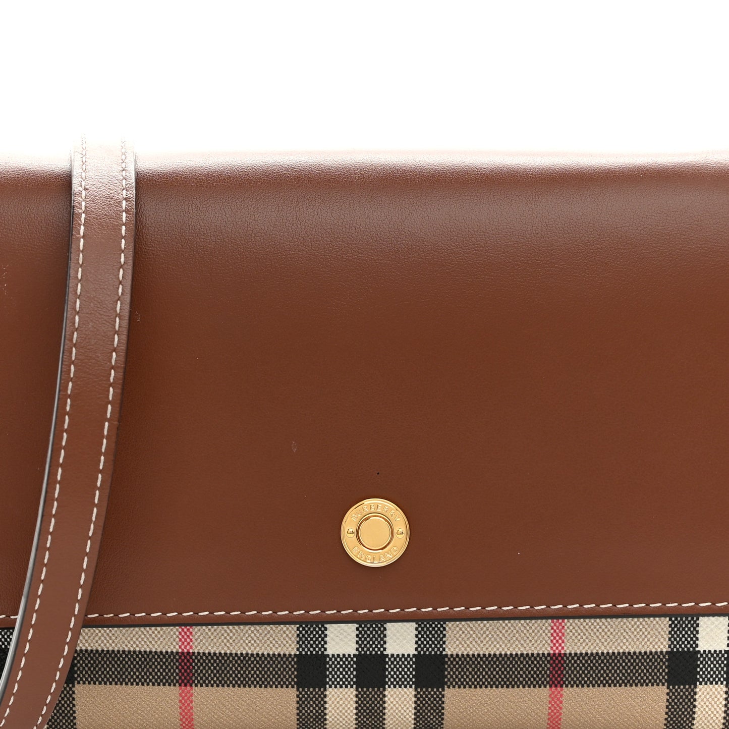 Calfskin Vintage Check New Hampshire Bag Archive Beige Tan